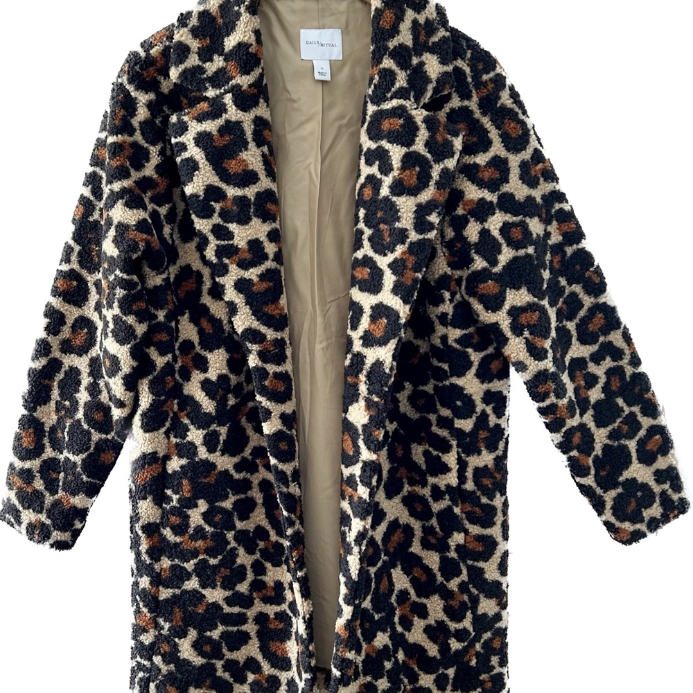 Leopard Sherpa Coat DAILY RITUAL